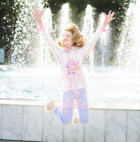 CoBright kids tpu Rain Jacket. Girls stylish Rain Jacket.
