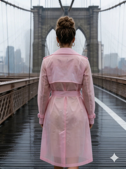 The Marshmallow Matte Trench Raincoat