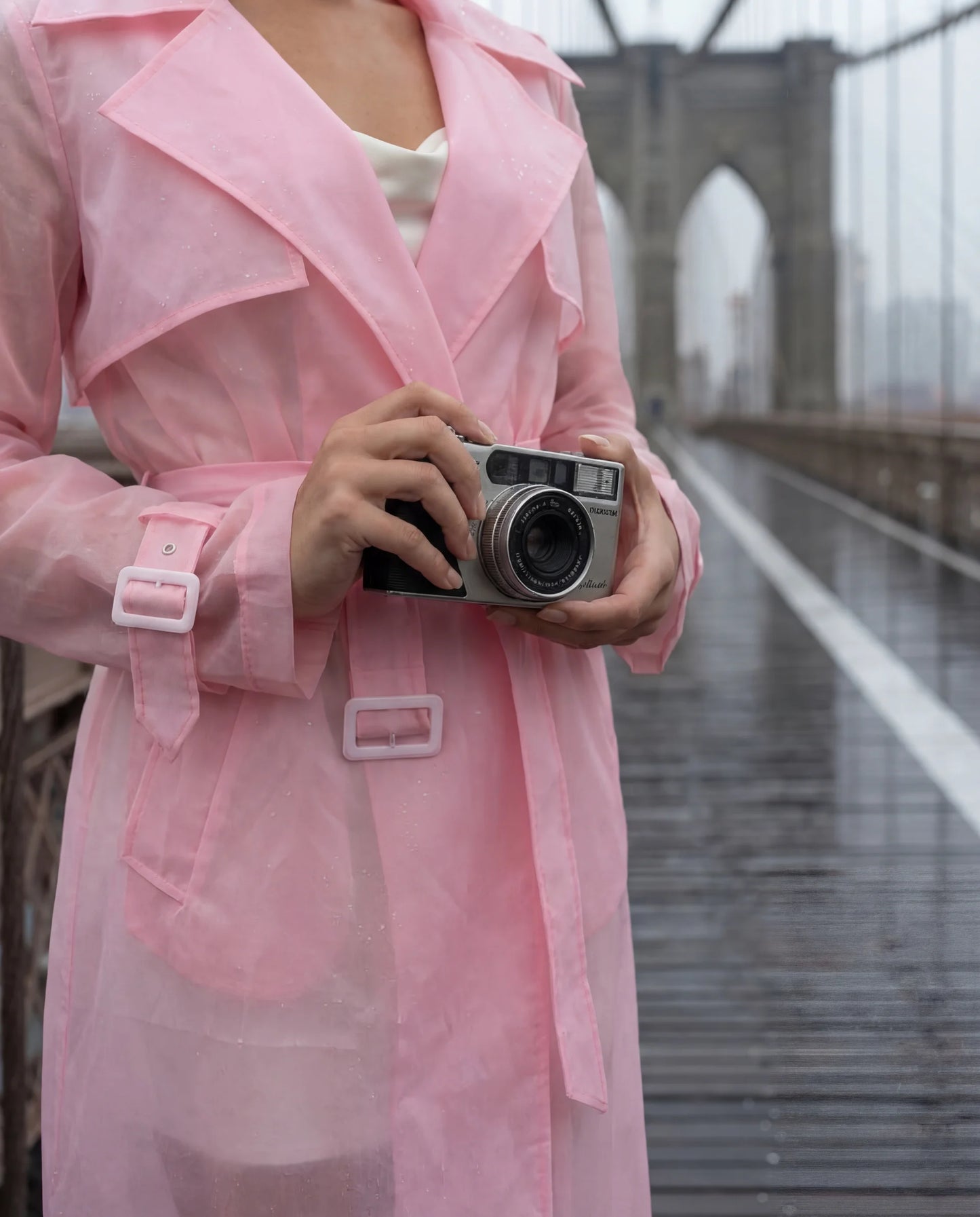 The Marshmallow Matte Trench Raincoat
