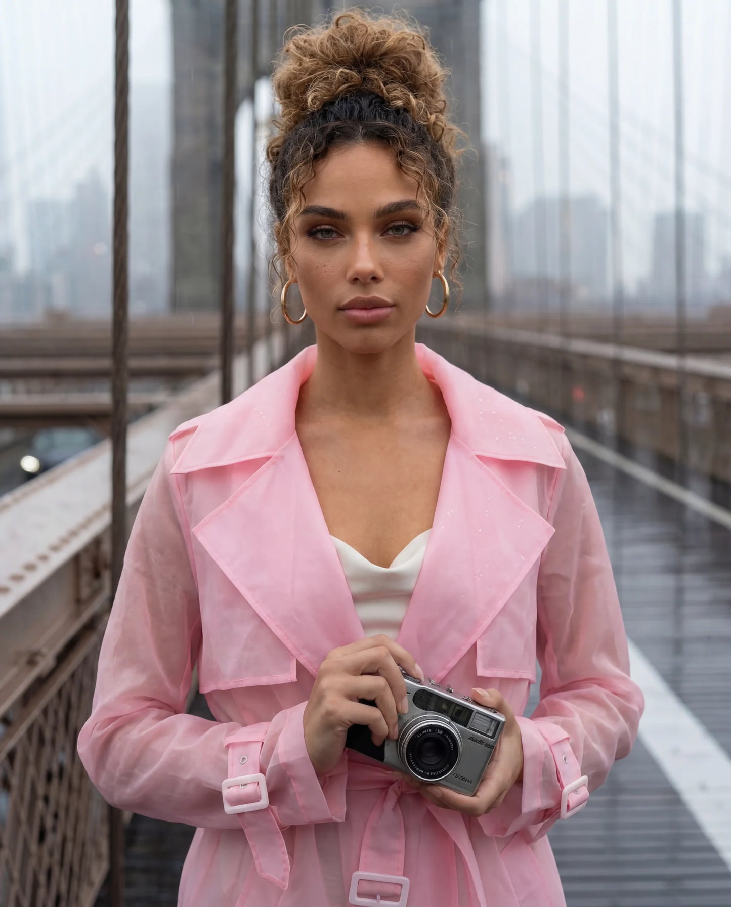 The Marshmallow Matte Trench Raincoat