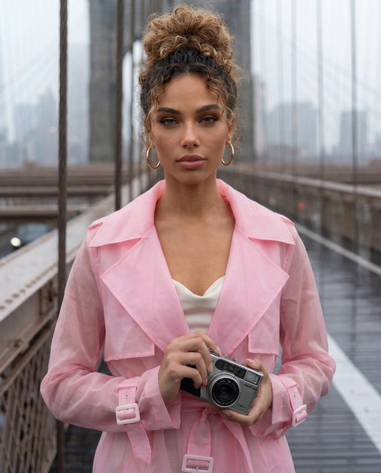 The Marshmallow Matte Trench Raincoat