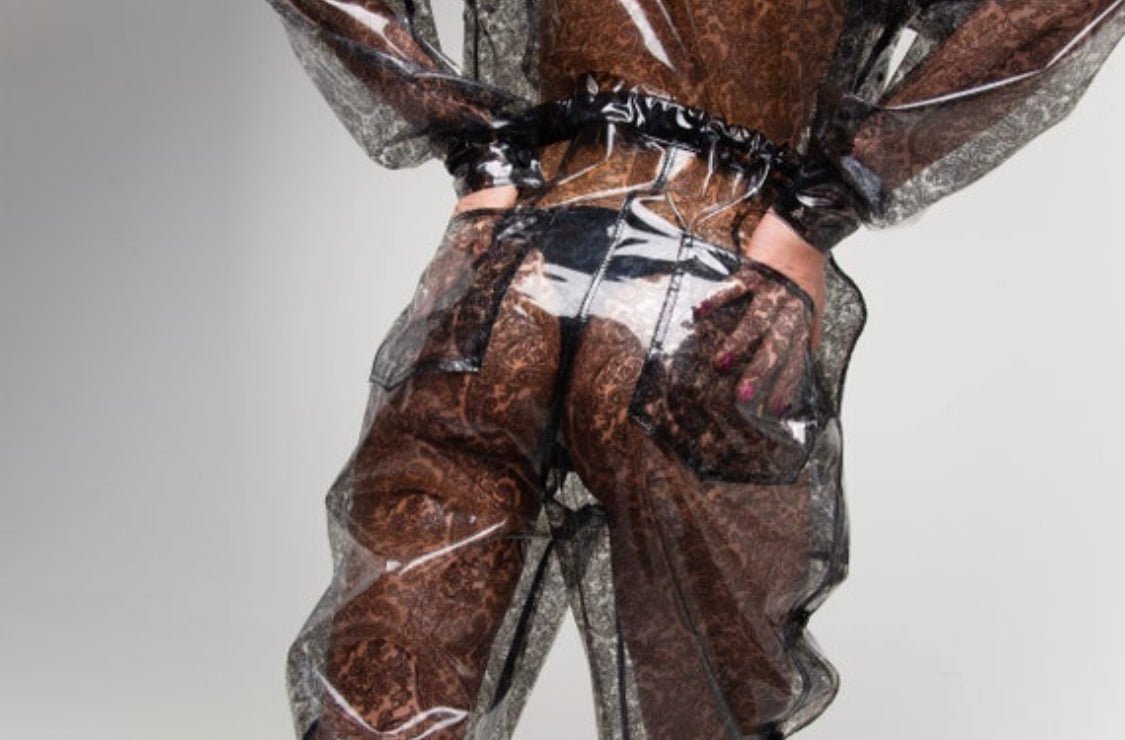 Tinted TPU Overalls — Unisex Jumpsuit & Long Sleeve Colored Romper — Avant-Garde Clear PVC Boiler Suit by Domdrich Studio