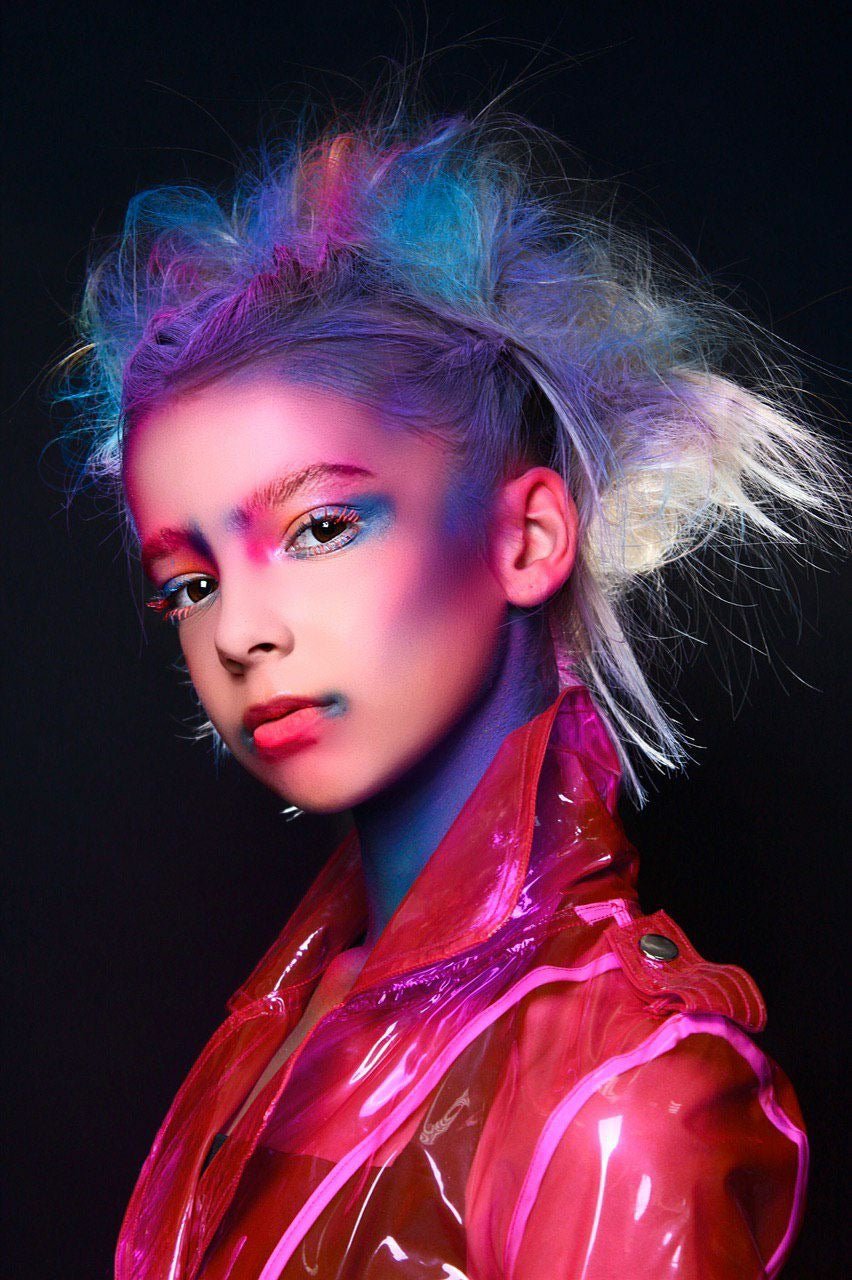 Kids Vinyl Biker jacket. Kids Rain Jacket.