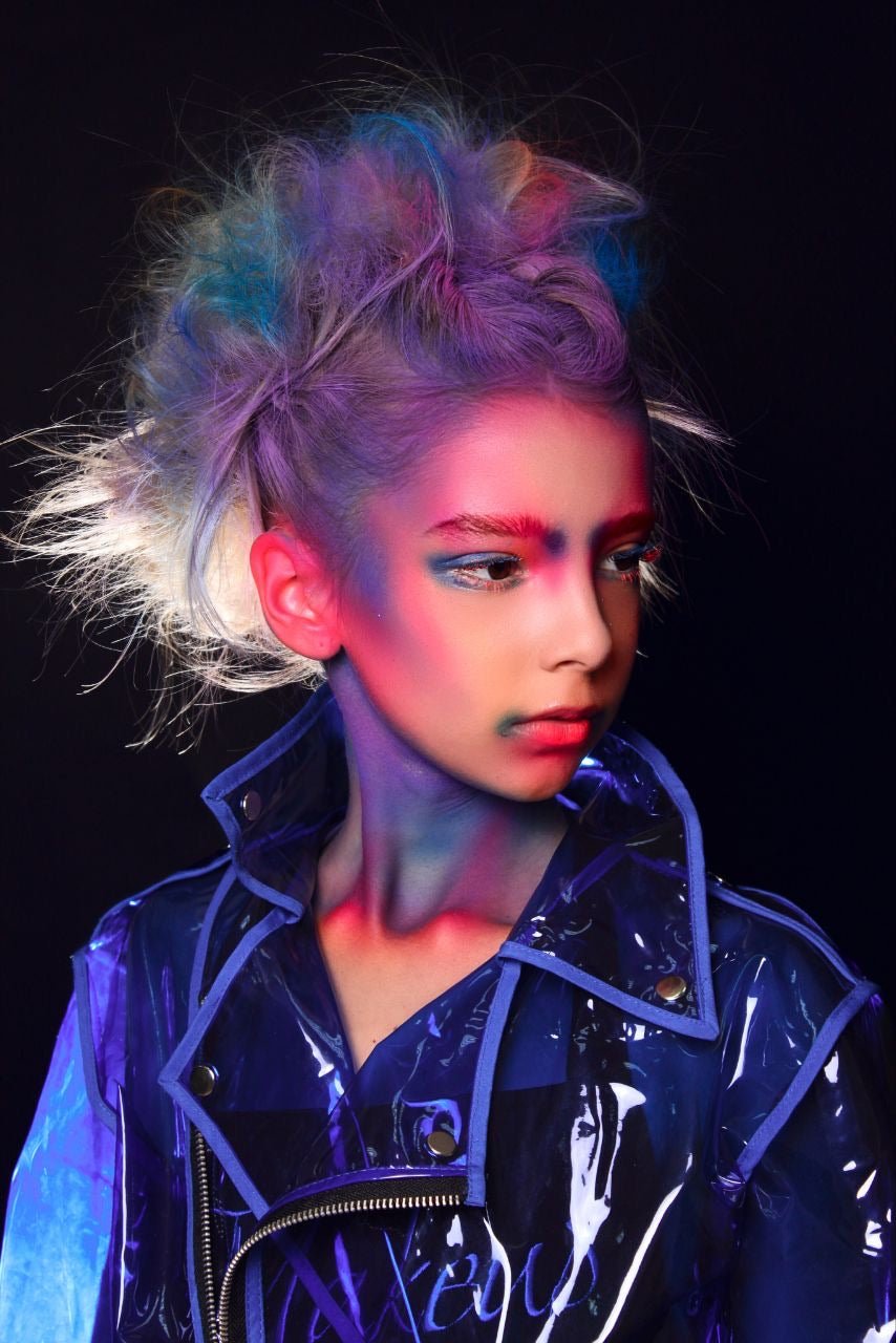 Kids Vinyl Biker jacket. Kids Rain Jacket.